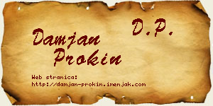 Damjan Prokin vizit kartica